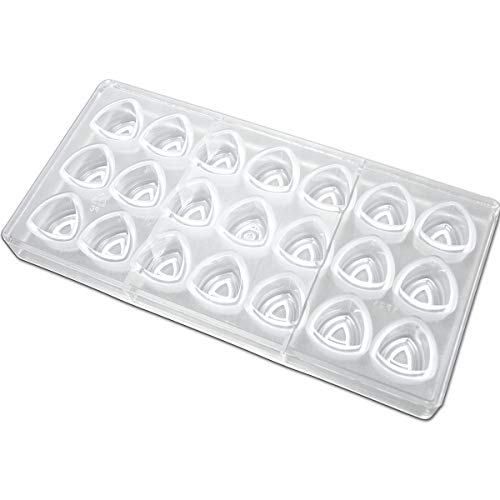 Fat Daddio's Polycarbonate Convex Triangle Chocolate Mold, 11 x 5.25 Inch, Translucent, 11
