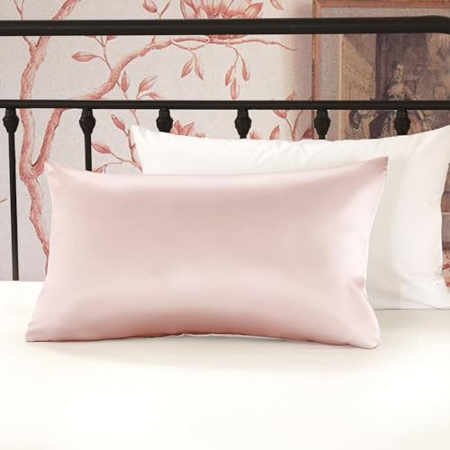 LILYSILK 19mm Silk Pillowcase for Hair and Skin with Cotton Underside 1pc Queen 20x30 Inch Pale Pink by LilySilk - Image 3