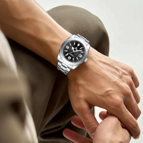 LN LENQIN Mens Watches Analog Quartz Stainless Steel Watches for Men by LN LENQIN - Used condition - Image 5
