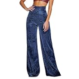 Generisch Hosen Damen Schimmernde, einfarbige Hose mit weitem Bein für einen lässigen, Aber...