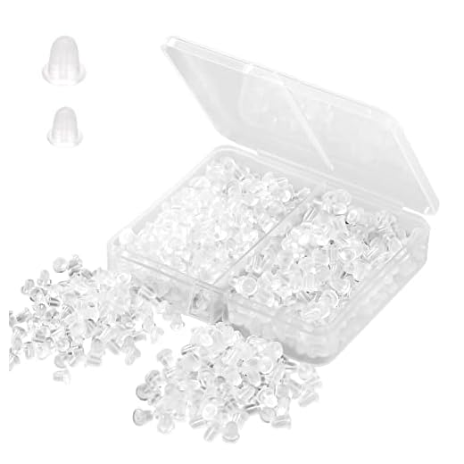Earring Backs, Rubber Earring Backs for Studs Hypoallergenic, Silicone Earrings Safety Back Stopper Rplacement for Heavy Earring (M & L)