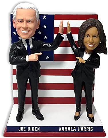 Joe Biden & Kamala Harris Vestido Negro Dual Bobblehead, Negro -