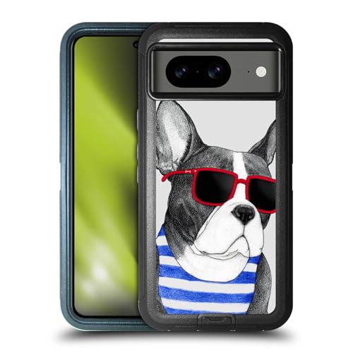 Étui antichoc Google Pixel 8 Barruf Frenchie de style d'été