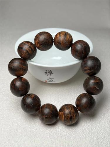 Bois d'agar Sauvage Authentique : bracelet mala d'exception 20mm
