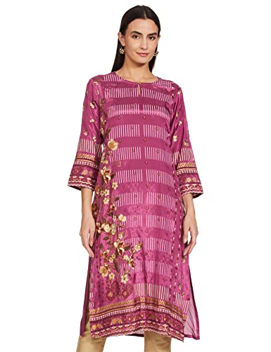 Image of Max Women's Polyester Printed Straight Tunic Shirt