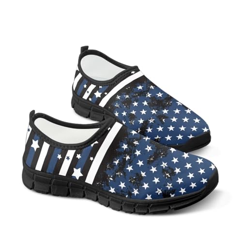 JoyLamoria House Flag Print Shoes for Women Sneaker Walking Loafer Mesh Work Travel 5