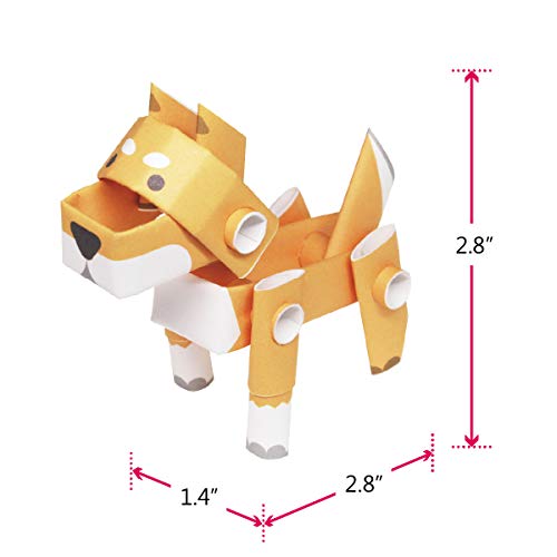 Piperoid Animals Shiba Inu Dog - Japanese 3D Paper Dog Puzzle Diy Origami Kit For Kids And Adults #TOP4