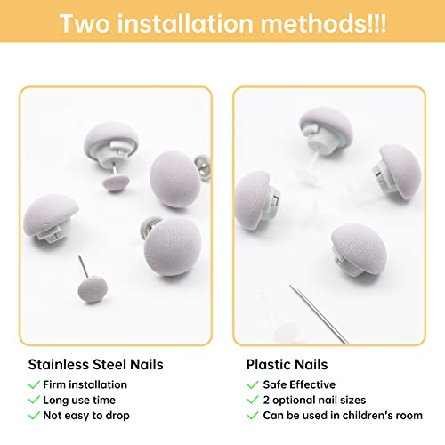 Duvet Cover Clips Set,16 Pcs Grey Double Sided Pin Fasteners With Plastic & Metal Pinion Pins,Duvet Cover Clips Fasteners For Fixed Quilt, Cushions, Curtains #TOP3