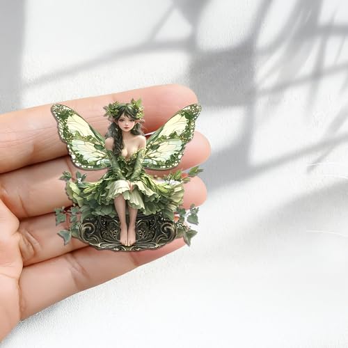 Imanes decorativos acrílicos Green Forest Fairy miniatura 4