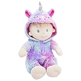 June Garden 12' Sweet Dolly Mystical Unicorn - Stuffed Ultra Soft Baby Doll for Birth and Up - Unicorn Outfit