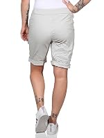 MATY FASHION Damen Bermuda Kurze Hose Shorts für den Strand Sweatpants Sommerhose 44 (as3, Numeric, Numeric_34, Numeric_40, Regular, Regular, Beige) – Ansicht 6