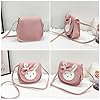volumoon Niedlicher Kaninchen Umhängetasche, Handtasche Mädchen mit Süße Hasenohren und Schleife, PU Leder Mini Taschen, Schultertasche, Kleine Messenger Taschen für Kinder Mädchen Frauen #5