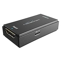 KabelDirekt – HDMI-Repeater aktiv (Signal-Verstärker, UHD 4K/60Hz, HDR, YUV 4:4:4, max. 50m Reichweite, HDCP 2.2, Buchse-Buchse)