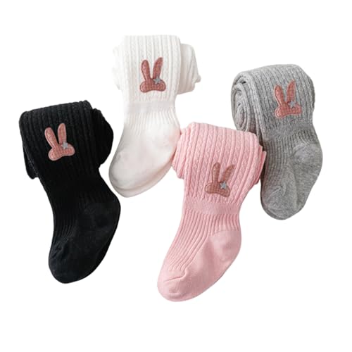 Baby Girl Tights Cotton Knitted Stretch Cute Winter Girls Fleece Lined Leggings Footed Christmas Halloween Pants