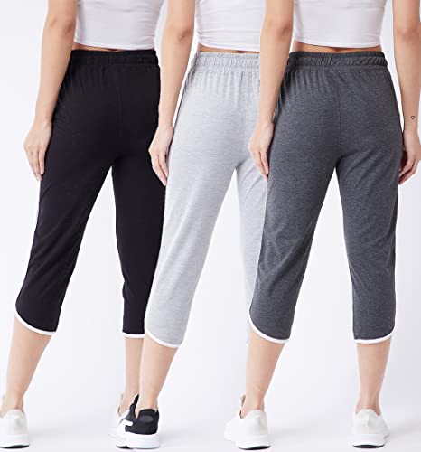 Image of Modeve Women Cotton Blend Pack of 3 Track Pant