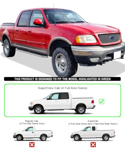 Estribos Tuxtreme Acero Inoxidable para Ford F150 2001-2003 miniatura 2