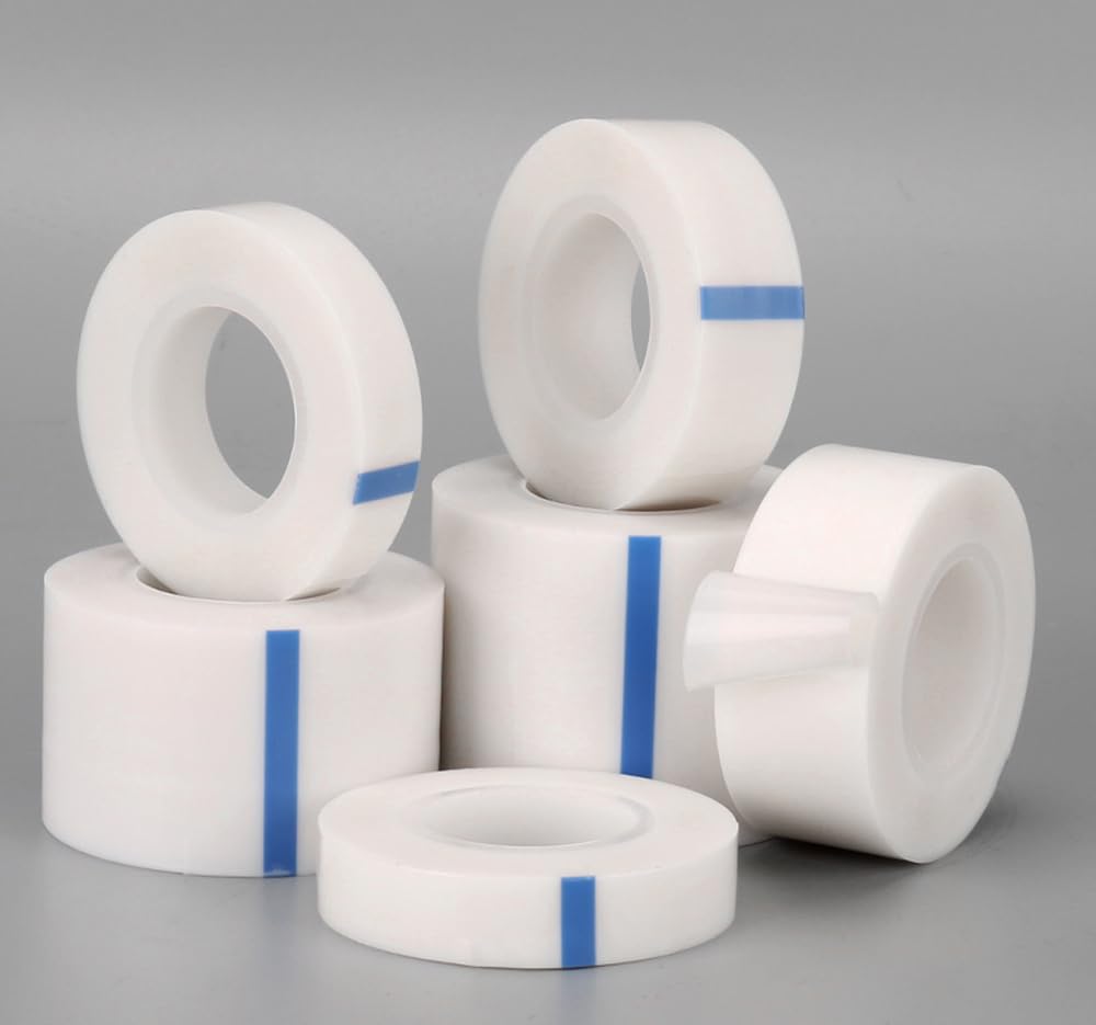 Cinta de película de PTFE - 10 m de longitud, adhesivo de una cara, blanca, resistente a productos químicos y al calor, 1 unidad(0.25mmx25mm)