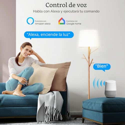 Interruptor inteligente WiFi QIACHIP 16A módulo de relé domótico para APP Ewelink pack de 4 5