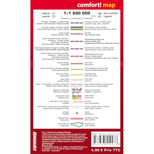 France 1/1.600.000 (carte poche format laminée)