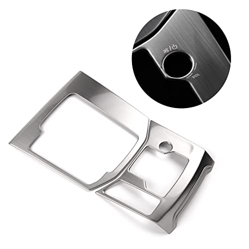 Anfokas 2Pcs For Mazda Cx-5 2023 2022 2021 2020 2019 2018 2017 Accessories Car Gear Panel Cover Trims Frame Gear Shift Knob Center Consoles For Left Side Drive Car -Stainless Steel Silver #TOP3