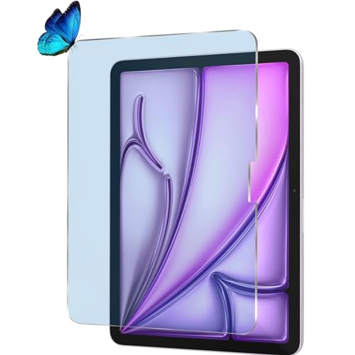 【ブルーライトカット 93%】【 1枚入り】iPad Air 11 2024 用のガラスフィルム 目の疲れ軽減 液晶保護 フィルム iPad Air 11インチ M2 第6世代 用の保護シート 保護ガラス 硬度9H/貼り付け簡単/超薄飛散防止/気泡防止/指紋防止/高感度タッチ