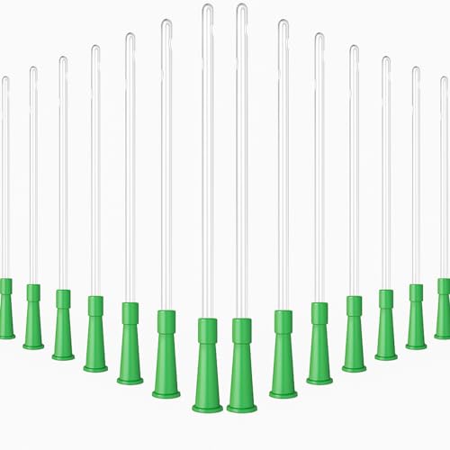 Image of Nuanchu PVC Replacement Tubings Supplies Tubes Kit Clear Replacements Hose with Flexible Rounded End for Smooth Insert(14 FR,200 Pieces)