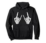 Skeleton Rocker Costume Graphic Hoodie, Halloween Hoodie Pullover Hoodie
