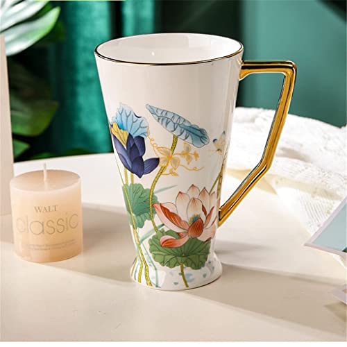BJH Taza de café Taza de café de Porcelana de Hueso Creativa Taza de cerámica de Personalidad de Tendencia Taza de Agua… - Imagen 8