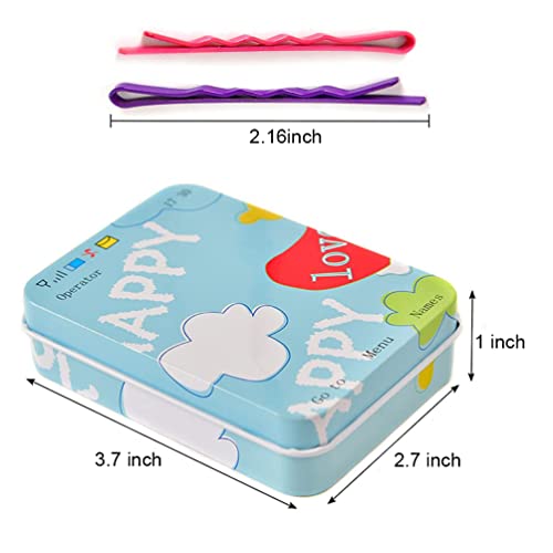 Colored Bobby Pins, 150 Pcs Metal Hair Pins With Cute Box, 2.16 Inch Bobby Pins Great For All Hair Types, Colorful Bobby Pins For Girls Women Hair Styling #TOP2