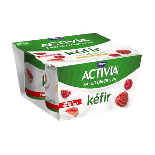 Activia Kéfir Fresa Frambuesa, 4x125g