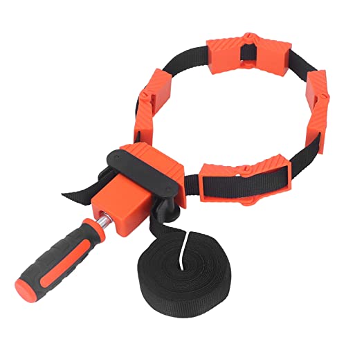 Nylon Strap Clamps for Woodworking, 4m Nylon Band Clamp, Portable Multi Function Plastic Compact Strap Holder, Thick and Sturdy Belt Clamps, Picture Frame Clamp Tool (1 Pack)