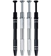 CTISMICE 4 Pieces Stainless Steel Pick Up Tool, Jewelry Tweezers for Grabbing Piercing Ball, Chan...