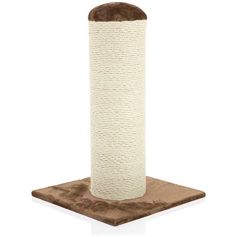 COZY PET Deluxe Fat Boy Super Large Cat Scratching Post Scratcher Activity Centre with Heavy Duty Sisal in Chocolate XXL CT07-Choc. (We do not ship to the Channel Islands or The Isles of Scilly.) Cover