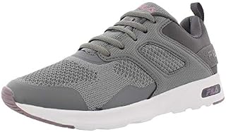 Fila Women's Memory Foam Frame V6 Athletic Running Shoes (6.5, Grey/Lt Purple)