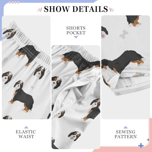 Boys' Pants Bernedoodle Mix Breed Dogs Long Bottoms Jogger Pants Elastic Waist Trousers with Pockets S-XL4