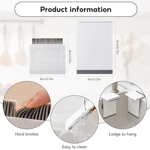 Image of Kitchen Sink Squeegee with Sink Brushes, 2-in-1 Sink & Countertop Cleaning Brush and Squeegee, Conveniently Hangs on The Kitchen Countertop and is Dishwasher Safe for Easy Cleaning(2 Pack)