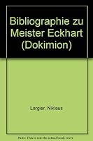 Bibliographie zu Meister Eckhart (Dokimion) 372780632X Book Cover