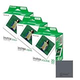 Fujifilm Instax Square, 60 scatti (3 × 20), compatibile con fotocamere Instax Square, bundle OptiSwipe