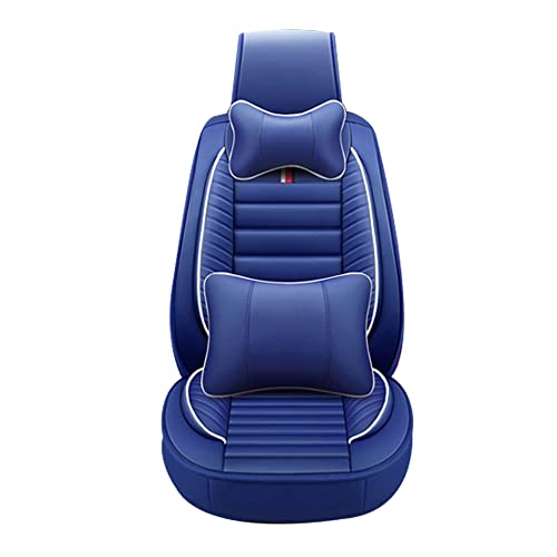 Ruberpig PU Leder Autositzbezüge Fit für HS 250h Atmungsaktives und Wasserdichtes Auto-Sitzkissen Full Set 5-Sitzer Vorne und Hinten Kissen Luxus - Blau
