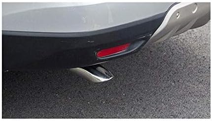 1pcs Silver Stainless Steel Exhaust Tail Rear Muffler Tip Tailpipe Trim For Nissan Qashqai 2010 2011 2012 2013 2014 2015 2016 2017 2018 2019 2020 2021 2022 2023 2024