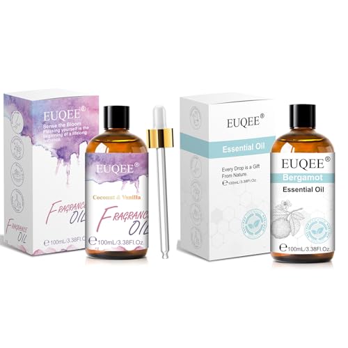 Aceite Esencial Bergamota y Aceite Aromático Coco Vainilla 100ml