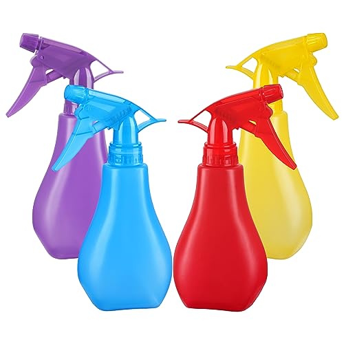 4Pack 8Oz Empty Plastic Spray Bottles, Squirt Bottles Refillable Water Mist Sprayer with Mist & Stream Modes Mister Spray Bottles for Hair Plants Clean Cat BBQ