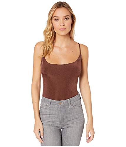 Free People Cowls in The Club Bodysuit Brown LG...