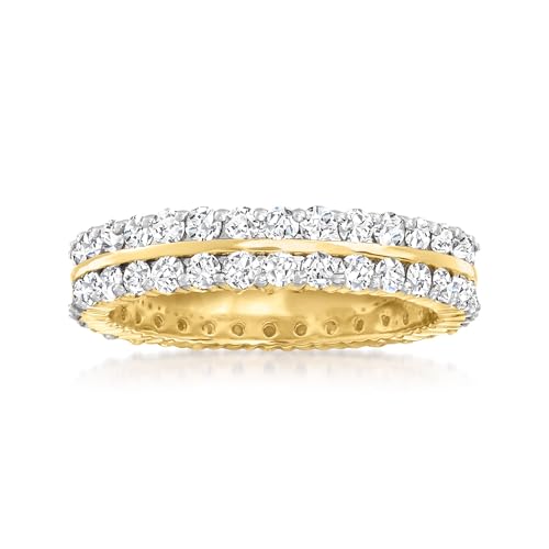 Ross-Simons 2.00 ct. t.w. Diamond 2-Row Eternity Band in 14kt Yellow Gold