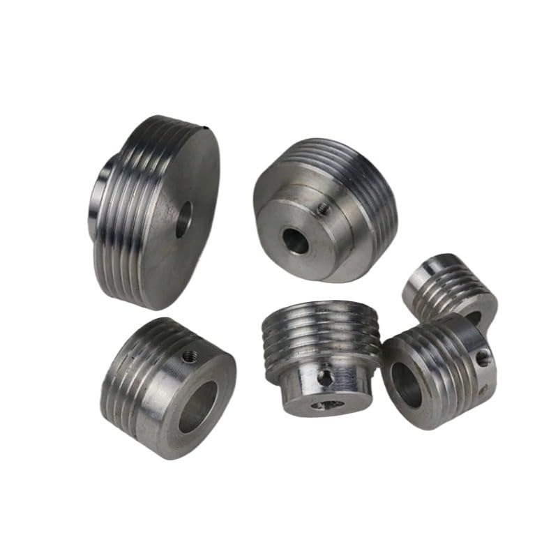 XLJP 1Pc Multi-Groove Wedge Belt Pulley PJ Micro TableSaw Drill Lathe Bead Machine Motor Spindle Tailstock Thimble Tool Post (Size : Outer Diameter 50mm, Color : 10mm)
