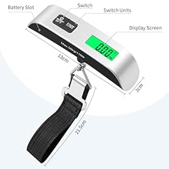 Blendura portable digital luggage scale travel suitcase scale with tare function max capacity 50 kg110 lb for travel