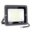 50 W LED-spot, voor buiten, 5000 lm, superheldere buitenspot, IP65 waterdicht, 6000 K, koudwit, buitenlamp, wandlamp voor garage, tuin, sportplaats, hotel