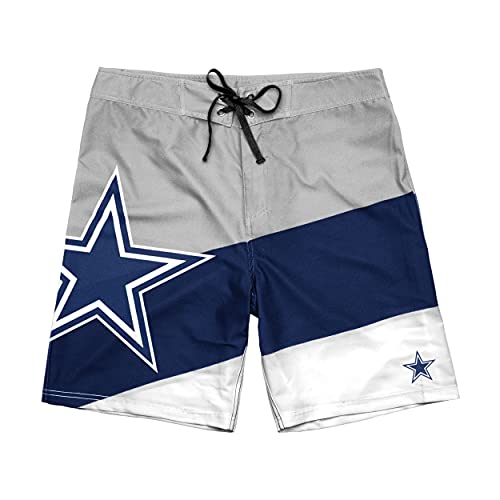 Image of FOCO Mens NFL Team Logo Color Dive Swim Boardshorts