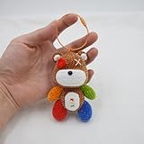 Snowflake Tibbers Bear Pendant, Woolen Doll, Doll, can be Given as a Gift(Tibbers Bear(Orange Buckle))