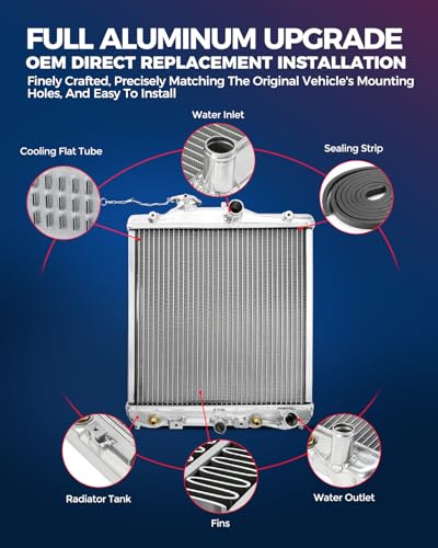 KAX CU13129 Full Aluminum Radiator
